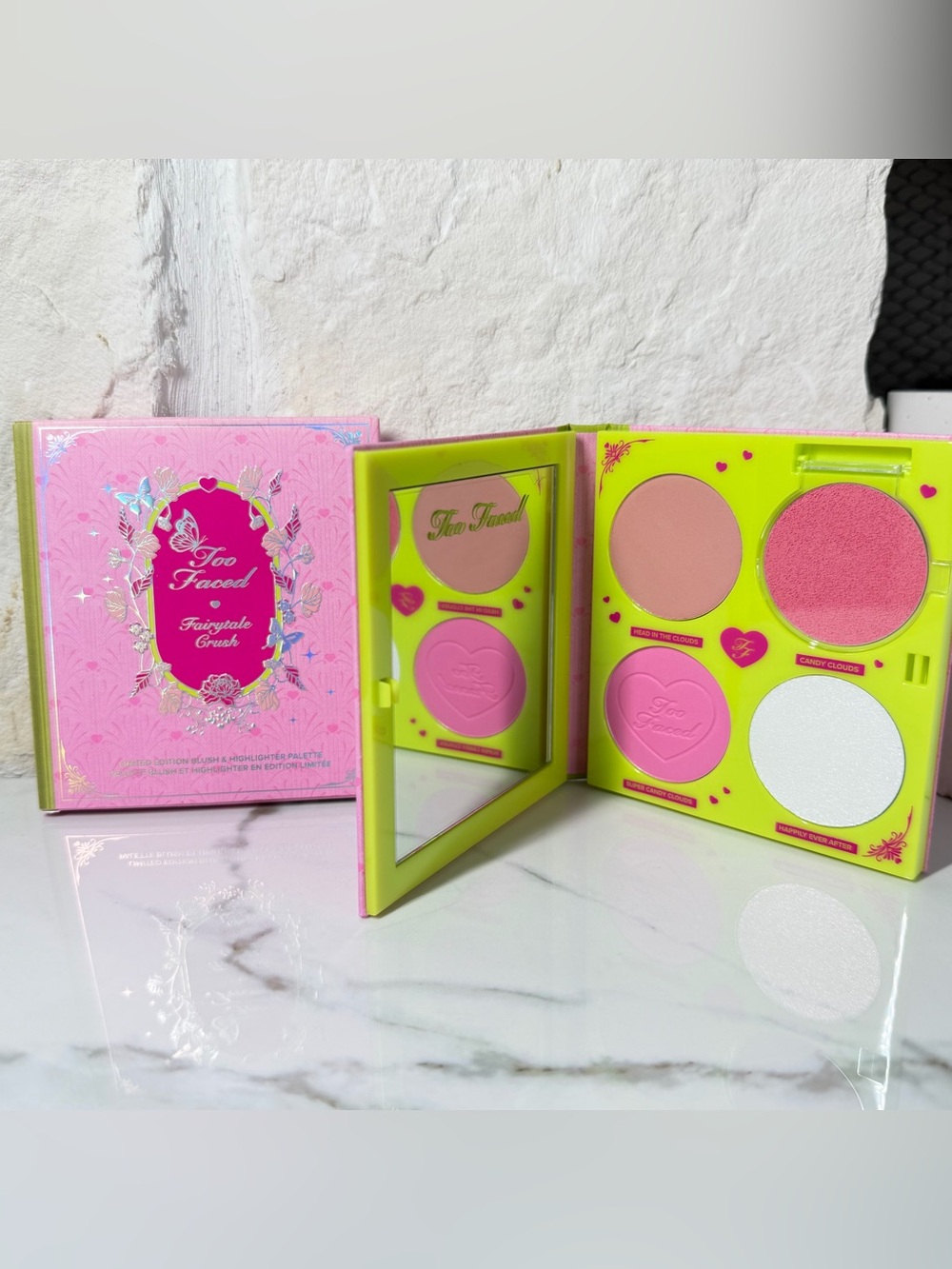 ⭐ NEW TOO FACED FAIRYTALE CRUSH LIMITED EDITION BLUSH & HIGHLIGHTER PALETTE